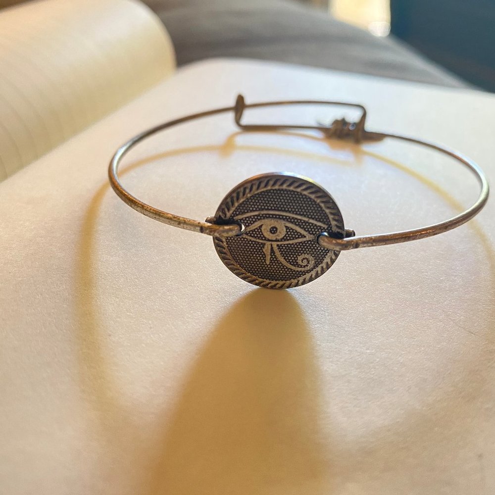 Alex and Ani Silver Bangle -- "The Eye"